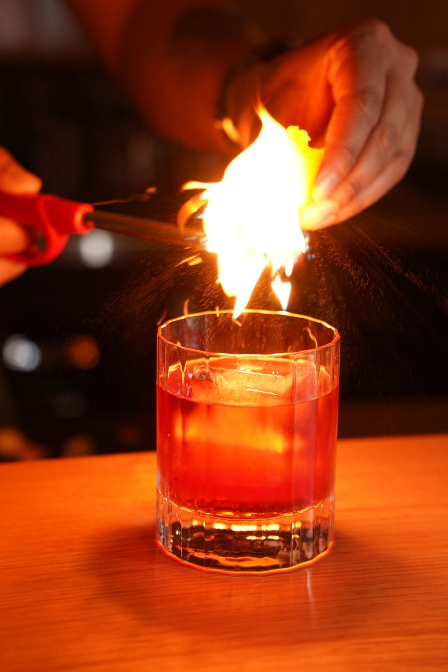 Serving up one of the cocktails at Bear's Wine Bar in North Melbourne