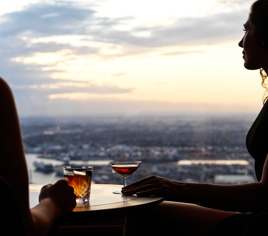 A drink with a view at Cameo in Melbourne