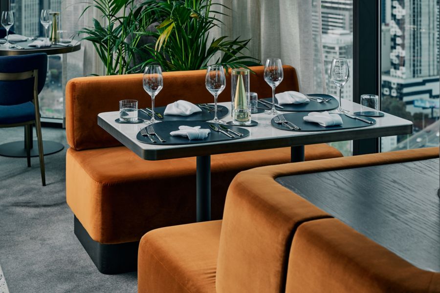 Seating at Strato Bar