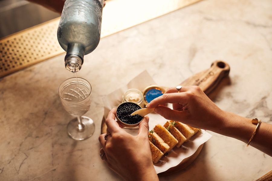 Drinks and food servered at The Cumberland