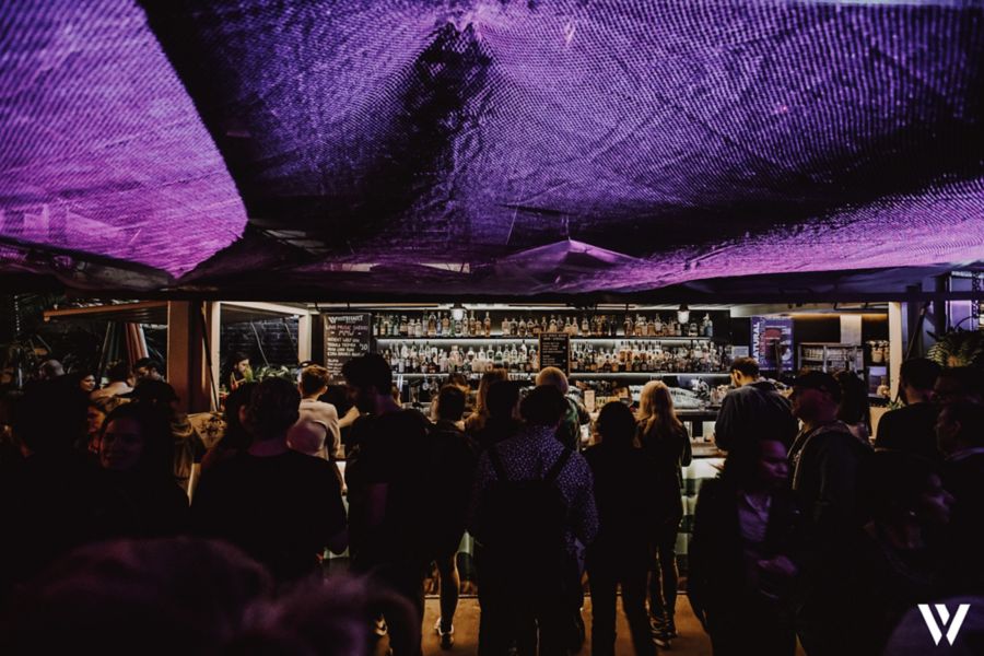 Inside the bar at Melbourne's Whitehart