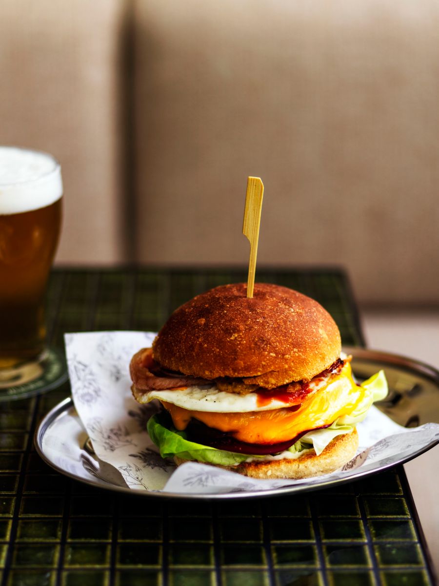 The burger is a highlight at The Waratah in Sydney