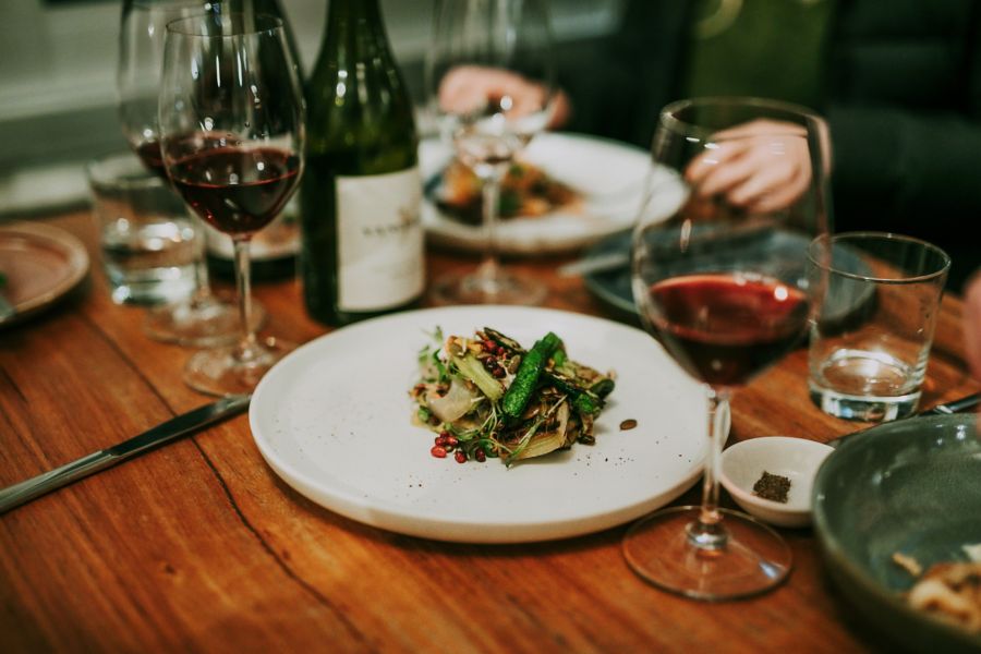 Squid and wine pairing with great view at Star of Greece restaurant