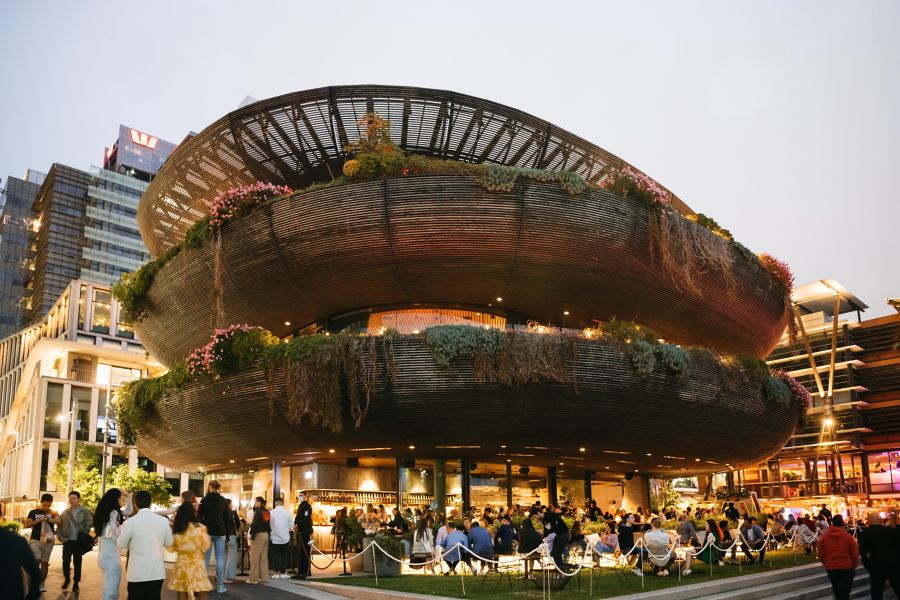 The facade of Barangaroo House