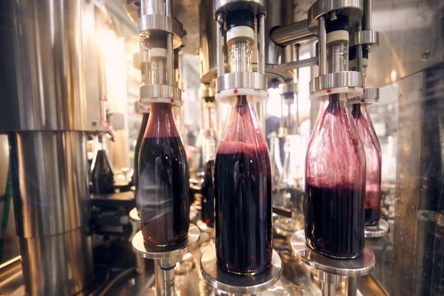 The bottling line at Applewood Distillery in the Adelaide Hills
