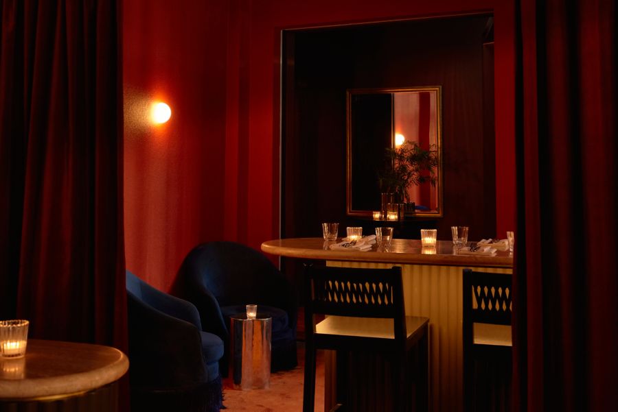 The plush interiors at Busby's in Sydney