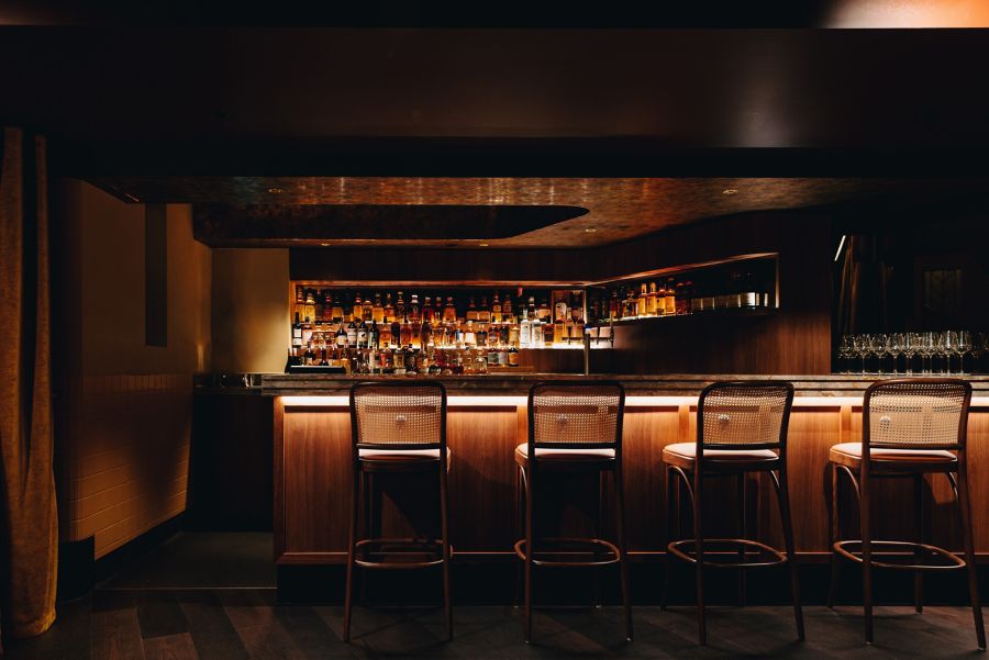 The downstairs Depot bar at the Central Club Hotel