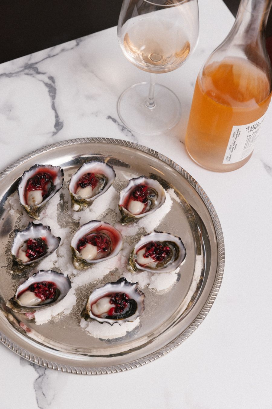 Oysters and wine are a great pairing at Cordeaux Social Club 