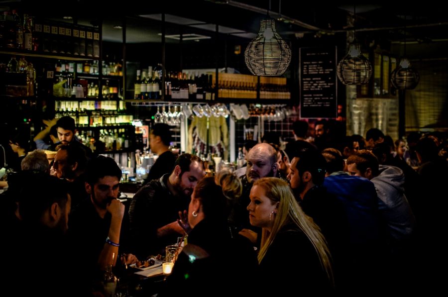 Enjoying a night out at Tokyo Bird in Sydney