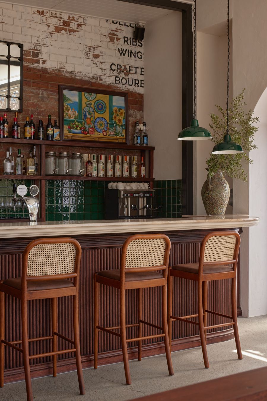 The bar at Pilloni Bar in Brisbane