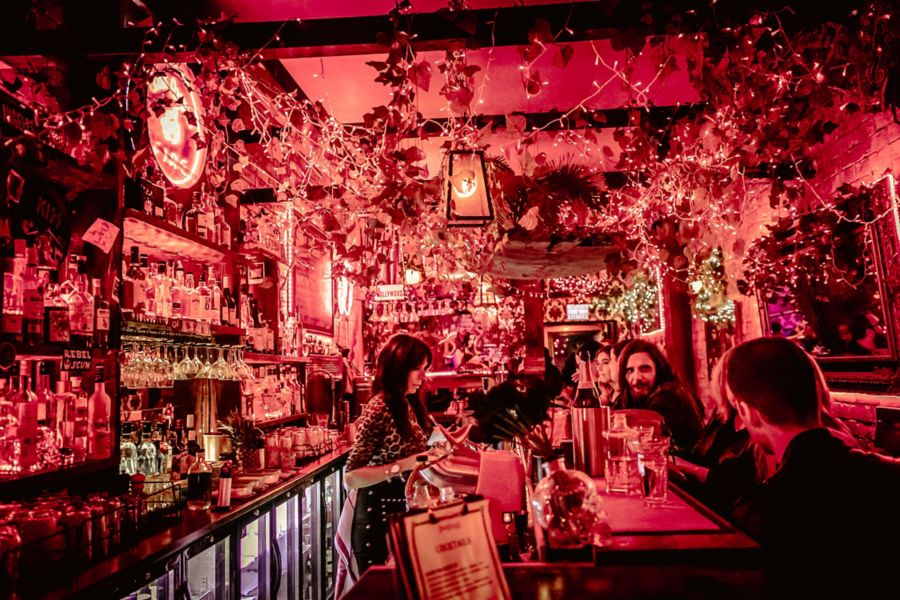 Bar area at Fee Fee"s