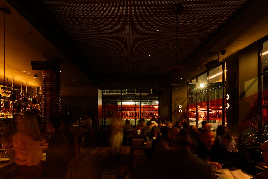 A busy evening at Studio Amaro in Windsor, Melbourne