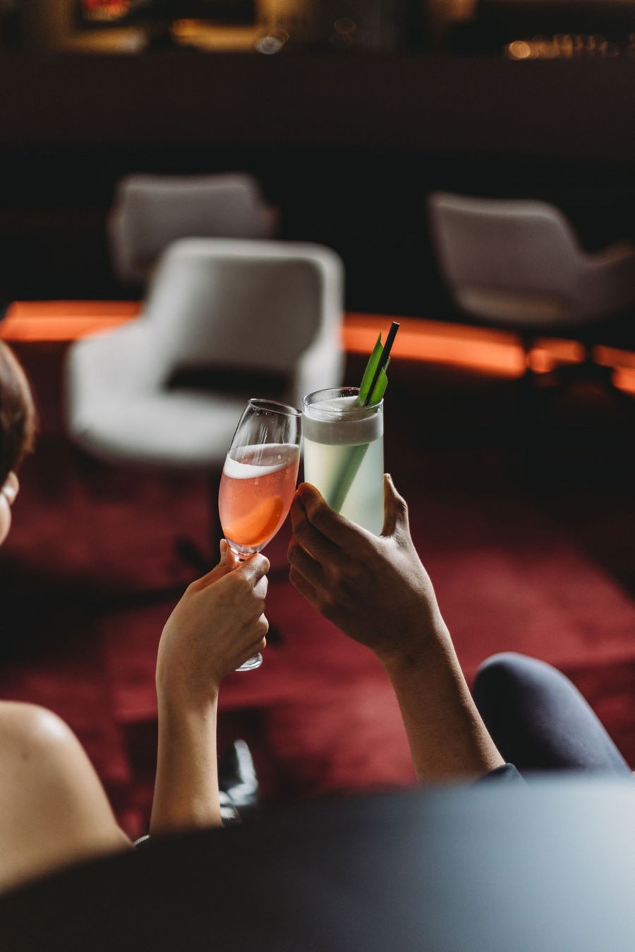 Refreshing cocktails served at Cicada Bar