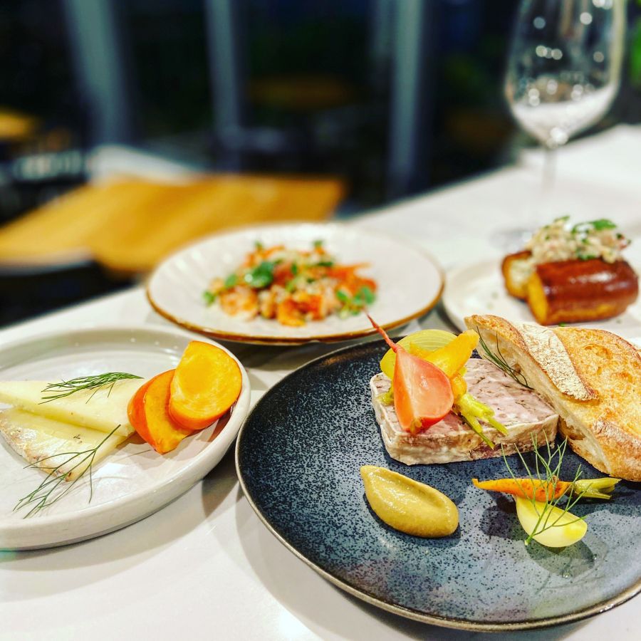 image of dishes at small town