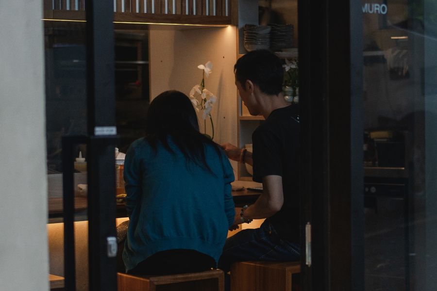 A couple enjoying Amuro in Sydney