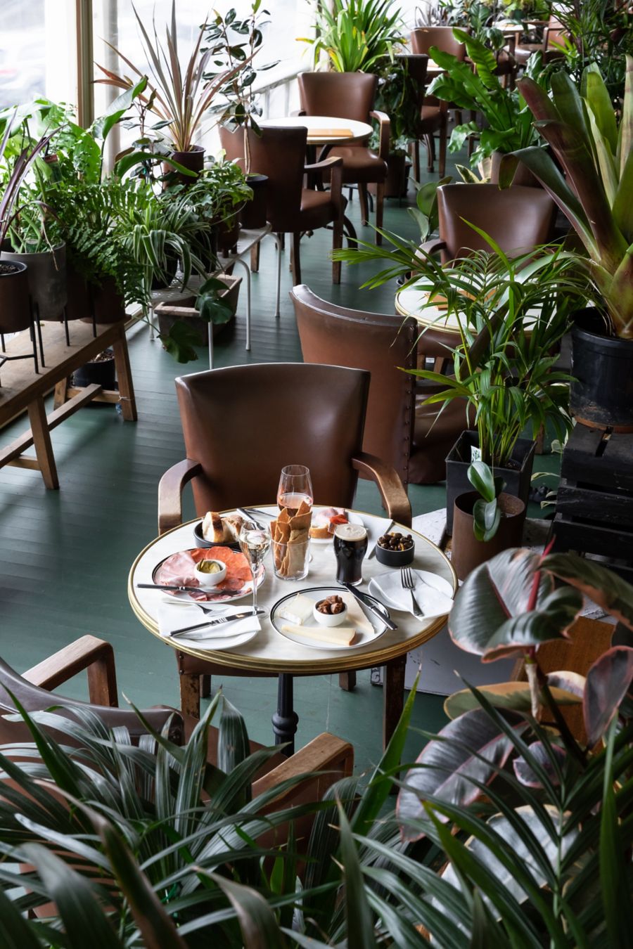 The verandah seating at Botanik in Kyneton
