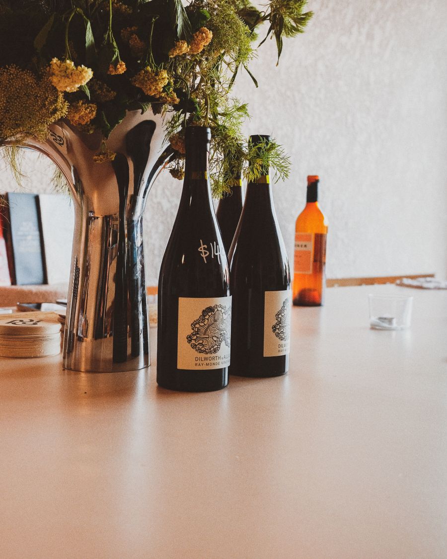 Wine bottles at Niky