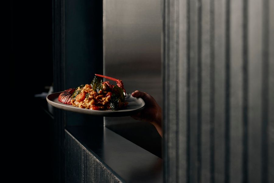 The crayfish pasta for two at Stellas in Melbourne