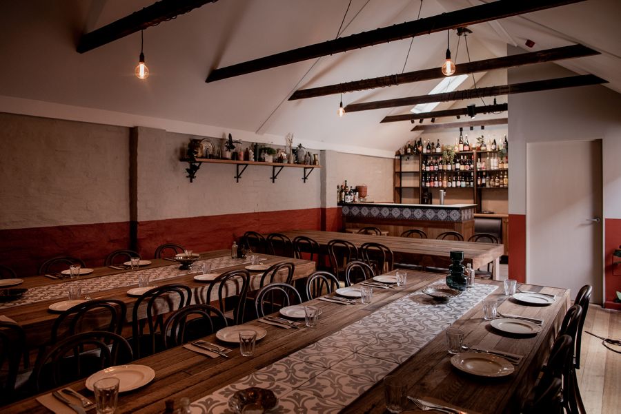 The private room at Hobart's La Sardina Loca.