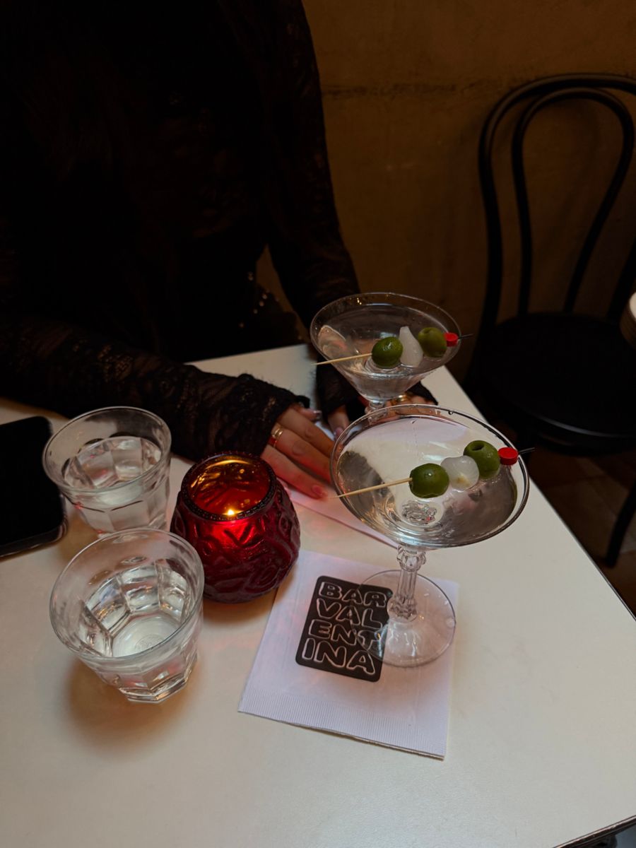 Dirty Martinis at Bar Valentina in NYC