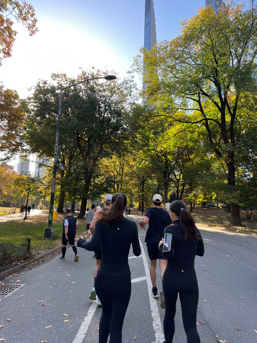 On a run in Central Park, NYC
