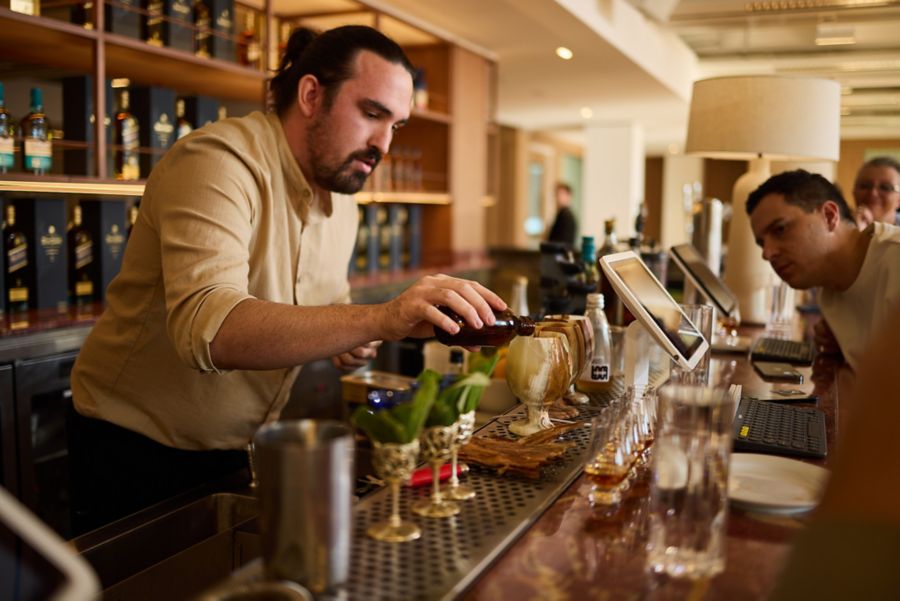 Jake Down competing in the World Class cocktail competition