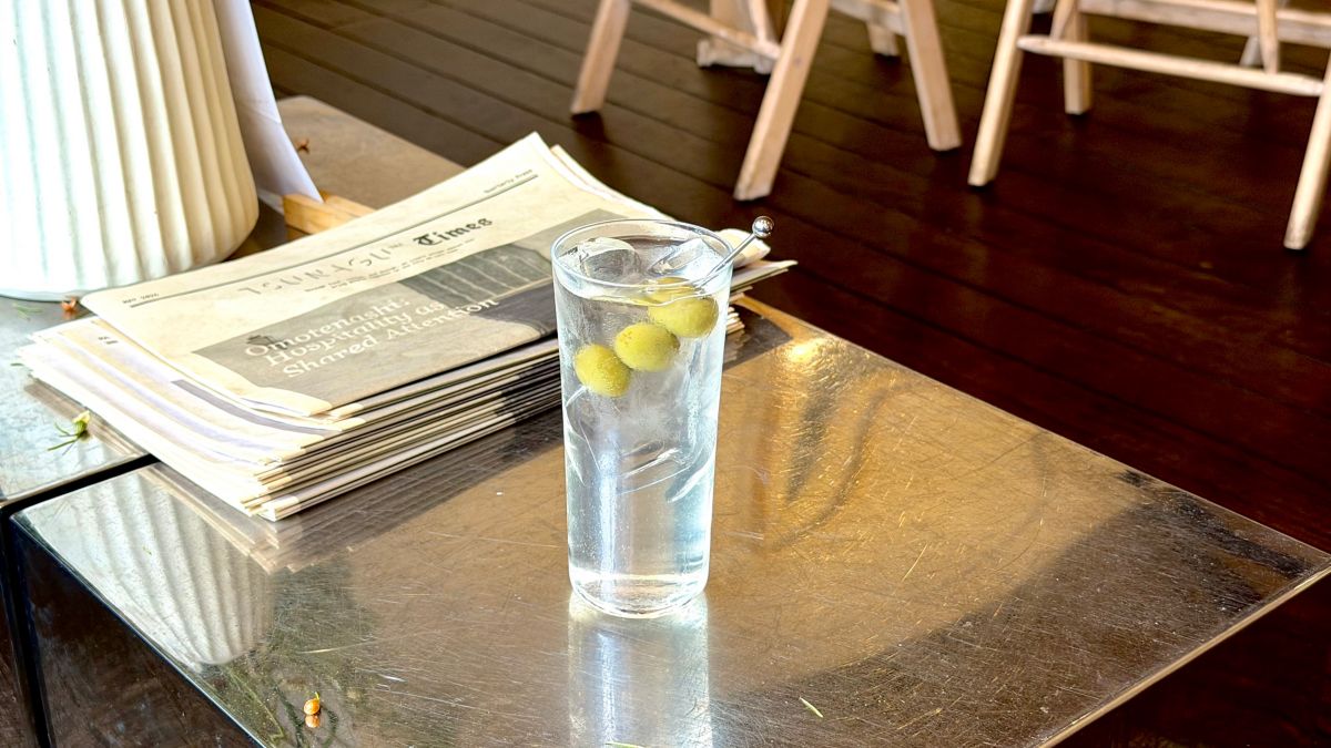 Atsu's Dirty Martini Highball