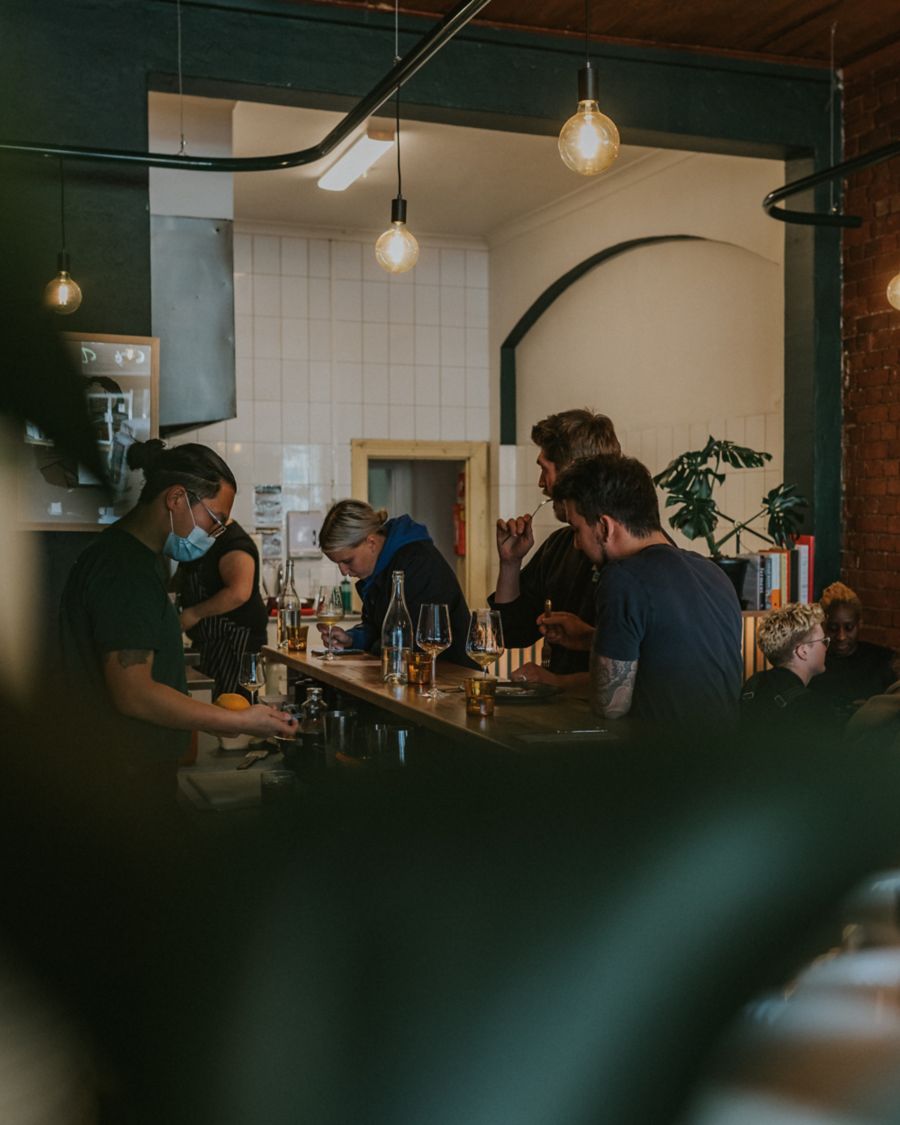 Cusotmers enjoying drinks at Sleepys