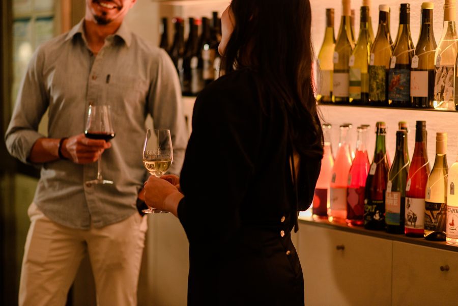 Glass of drink at Gracie