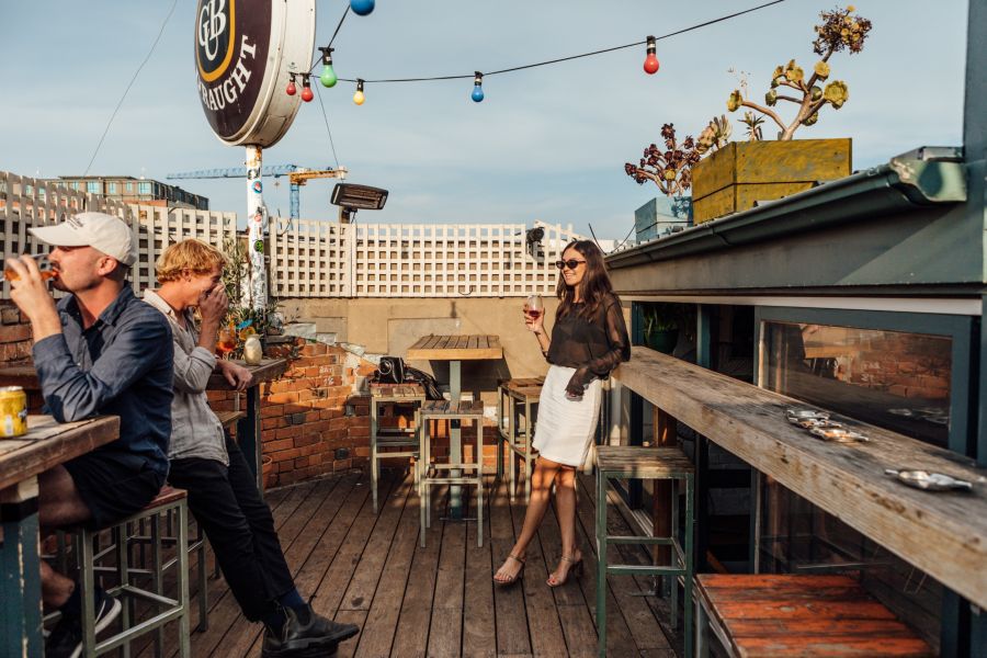 Outdoor seating at Marquis of Lorne