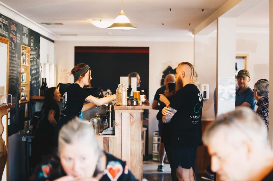 image of people at bar