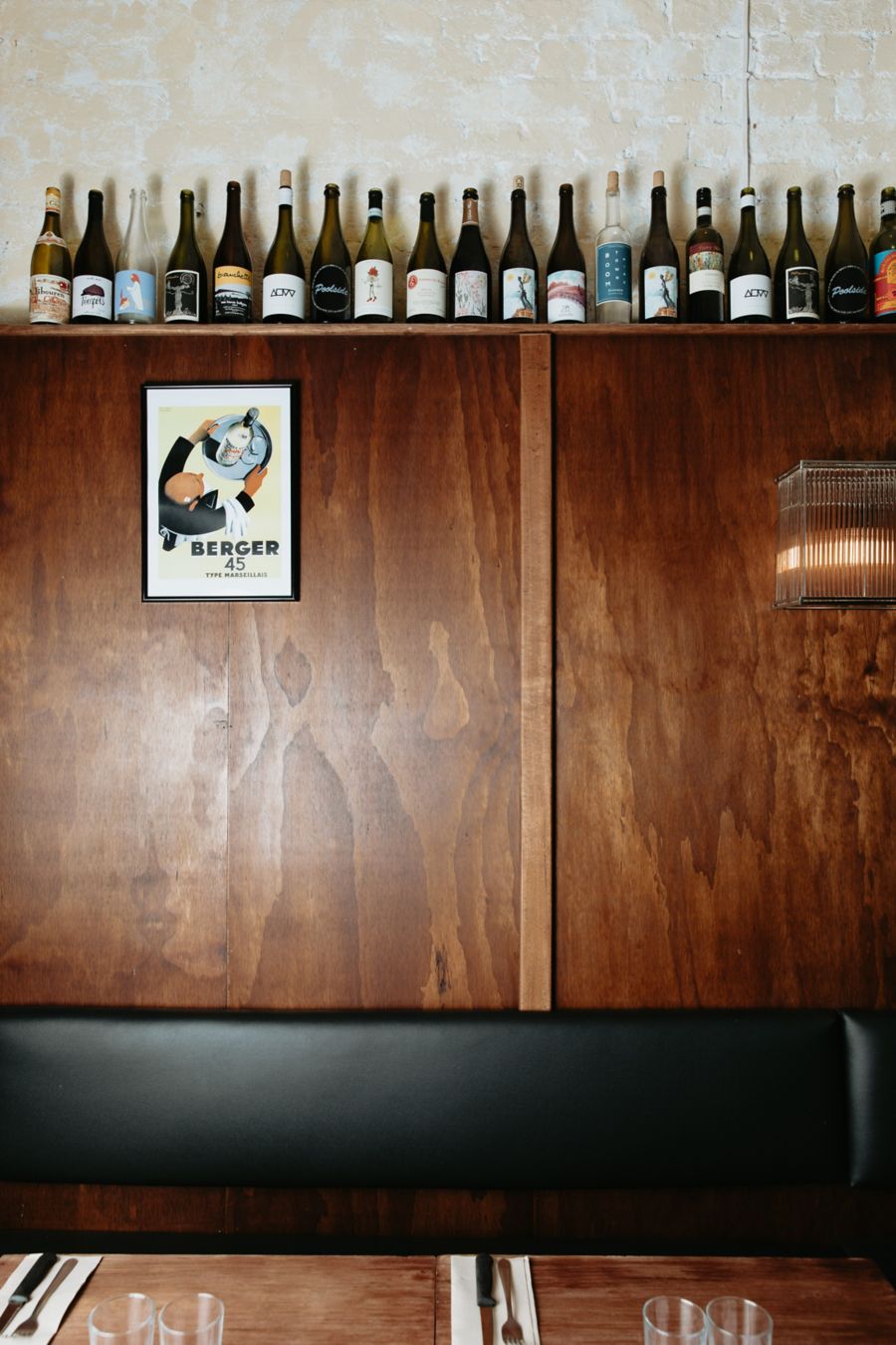 wines bottles in a rack