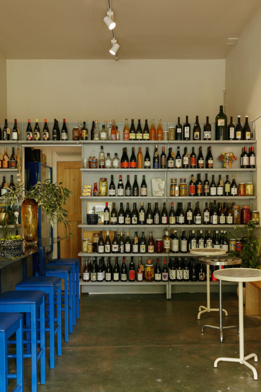 Loc Bottle Bar Interior with wine bottle on shelves