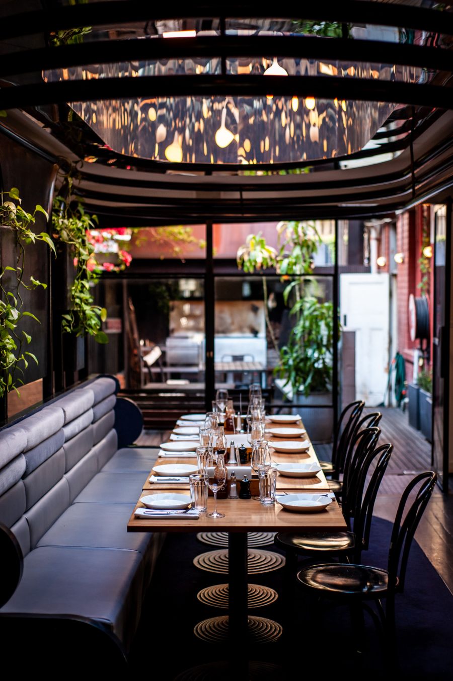 Dining at Builders Arms Hotel, which serves excellent bistro food