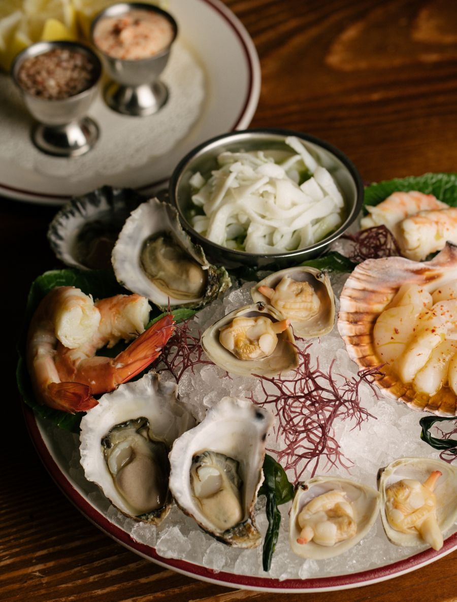 The seafood platter at Restaurant Hubert