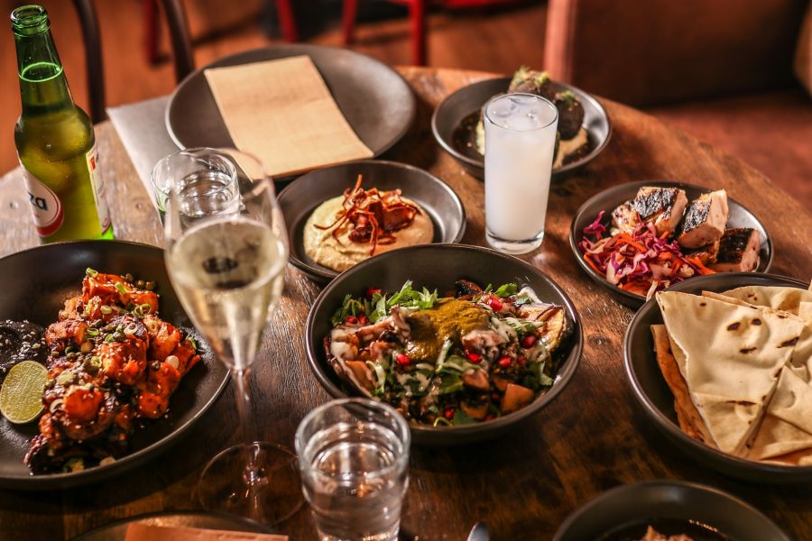 Some of the vibrant food on offer at Bar Beirut 