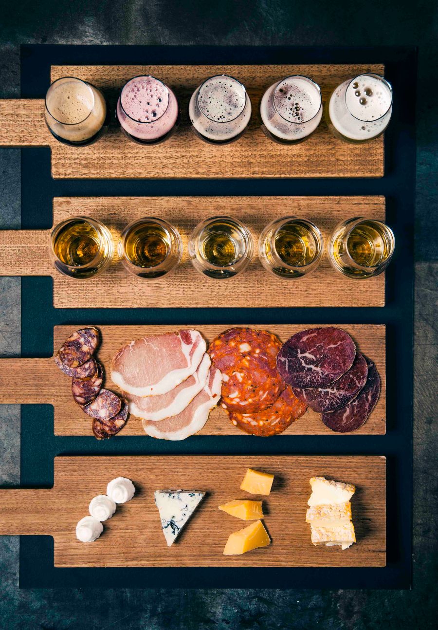 A tasting of whisky with cured meats at Boilermaker House in Sydney