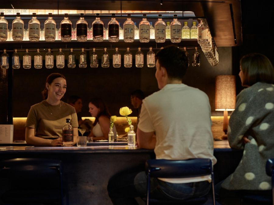 Customers at Four Pillar's, Sydney