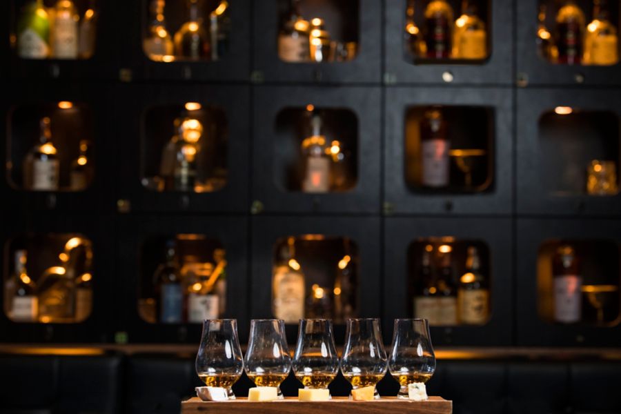 Bar interiors at Eau De Vie Melbourne