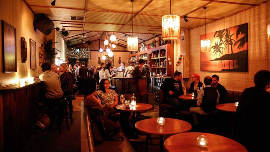 Inside Jacoby's Tiki Bar in Enmore