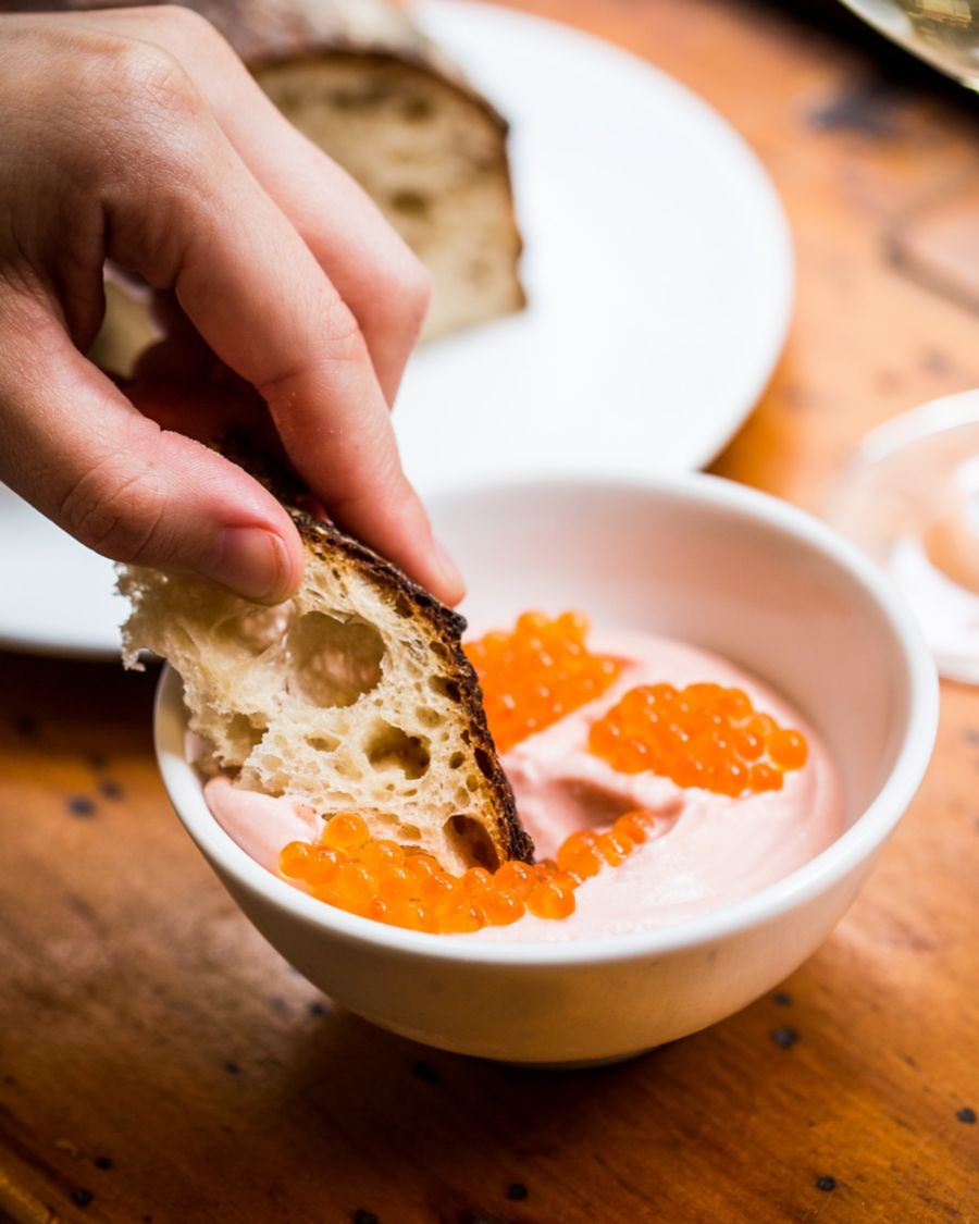 Snacks and Bread With House-Made Butter at Love Tilly Devine Sydney
