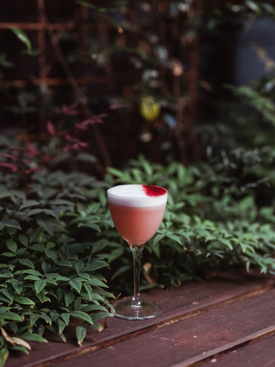 Hibiscus Sour Cocktail at Long Chim Perth