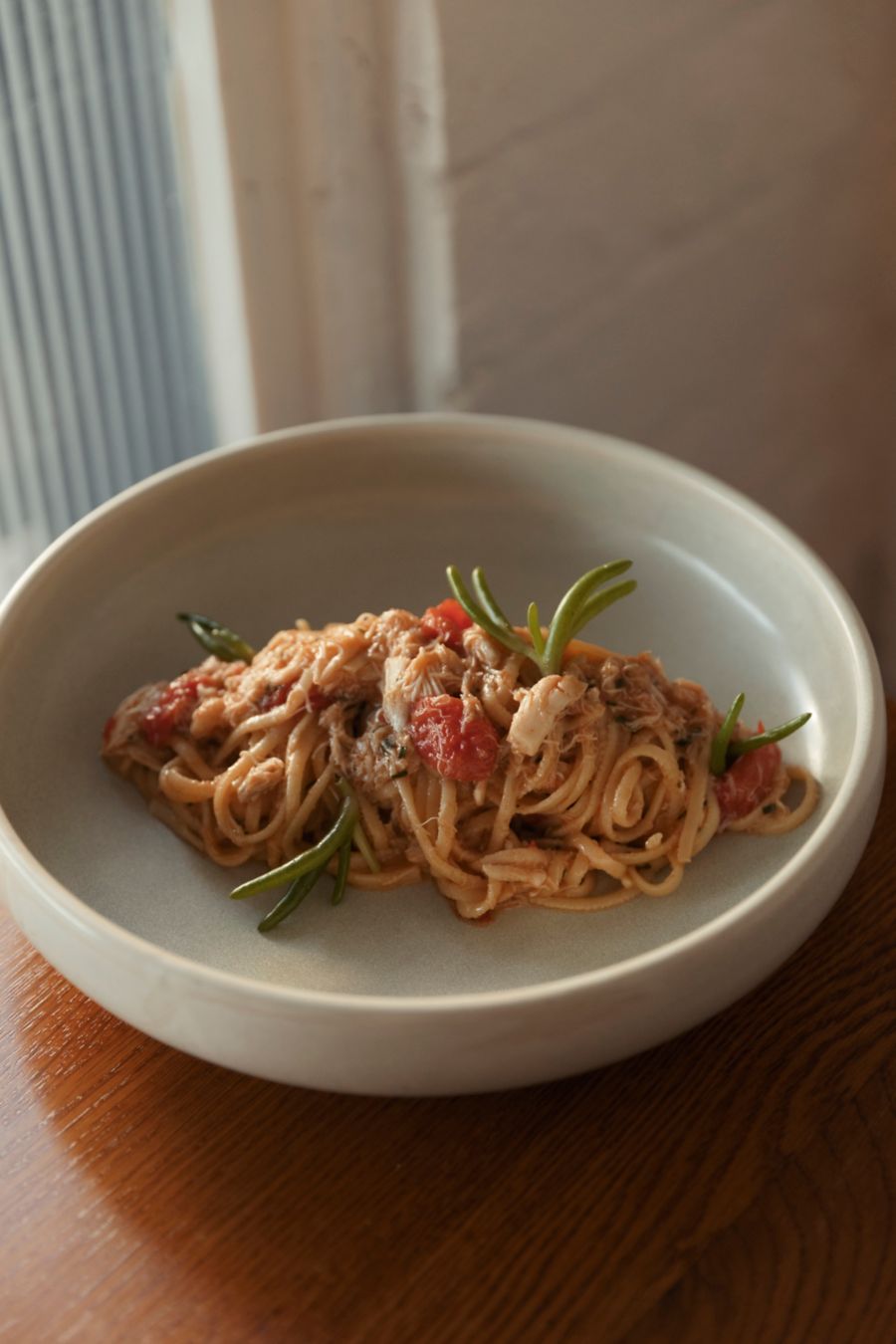 Linguine With Tiger Prawns at Mosconi Wine Bar Brisbane