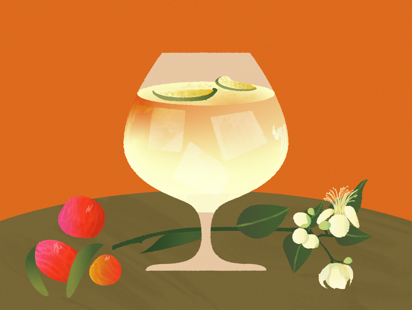 An illustration of a cocktail