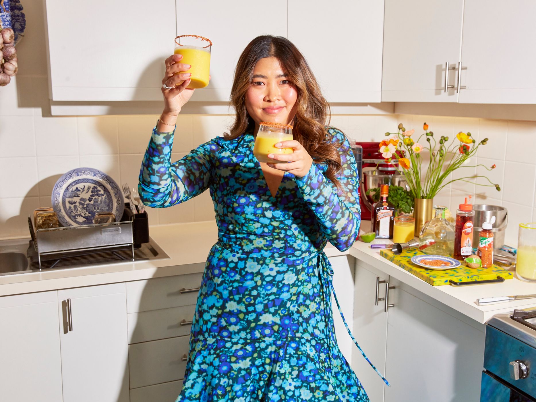 Jess dancing with Mango margaritas