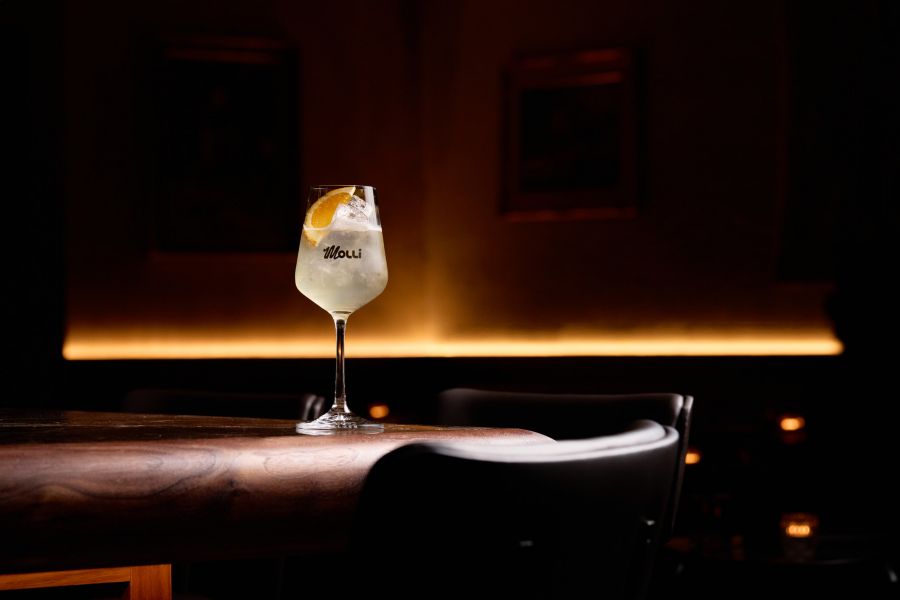 A drink at Molli in Melbourne 