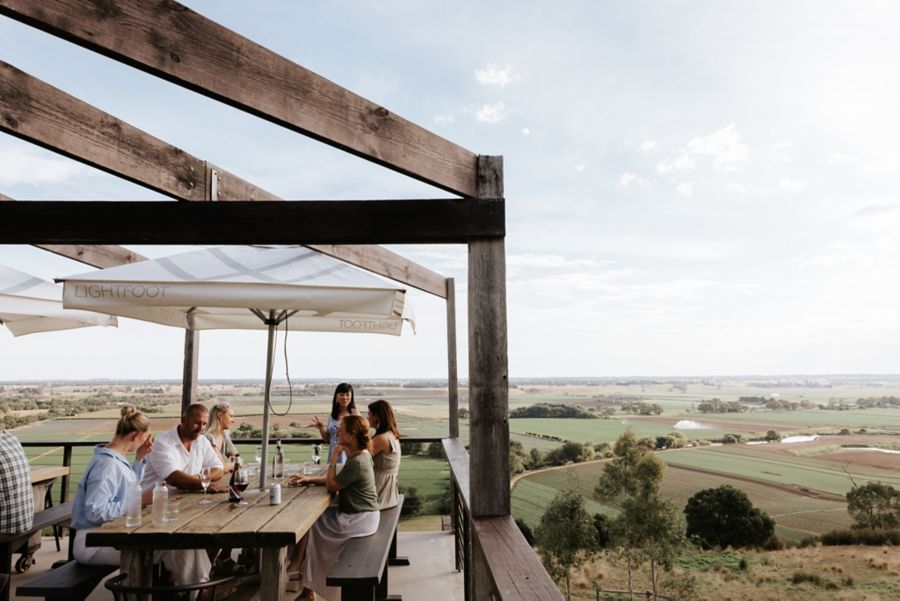 Lightfoot Wines's impressive outlook from its cellar door  