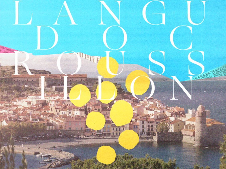 Collage illustration of Languedoc-Roussillon