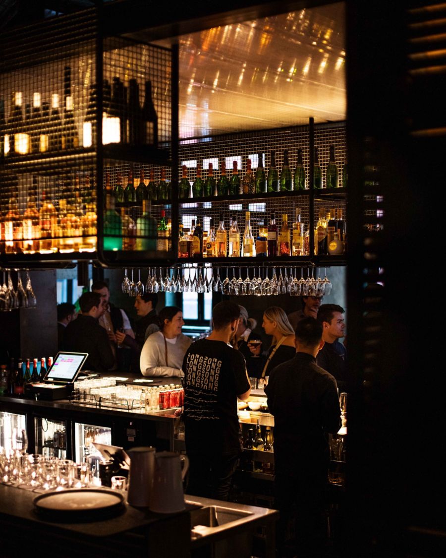 Friends, workmates at the Longsong bar in Melbourne