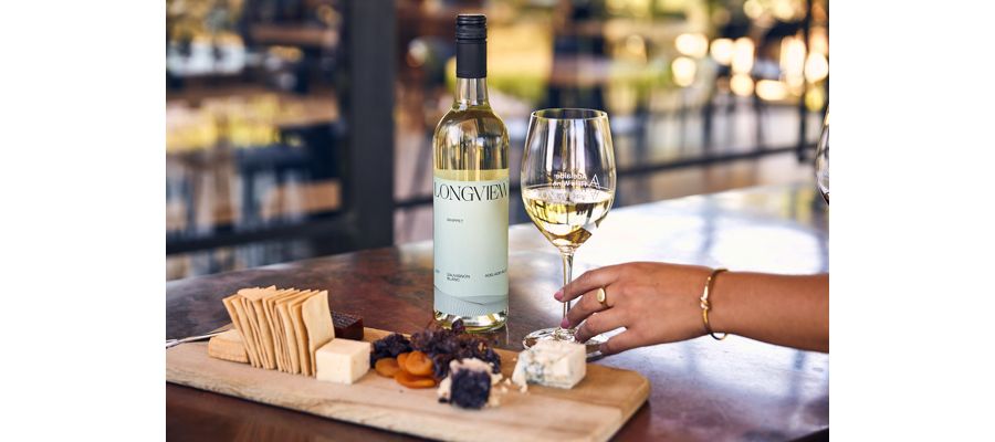 Wine and cheese at the Longview cellar door 
